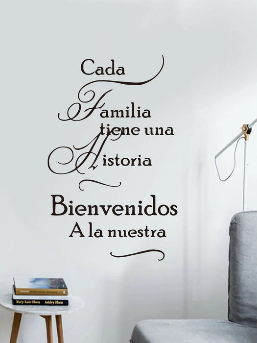 Shein Adhesivo de pared gráfico con eslogan, adhesivo de pared autoadhesivo DIY - Quierox - Tienda Online