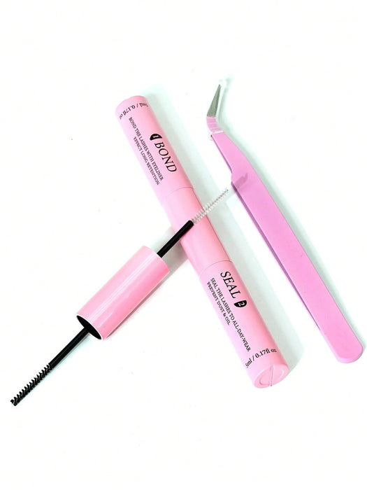 Shein Adhesivo y sellador para pestañas individuales de 10 ml. Juego de extensiones de pestañas moldeables y pinzas superfuertes - Quierox - Tienda Online
