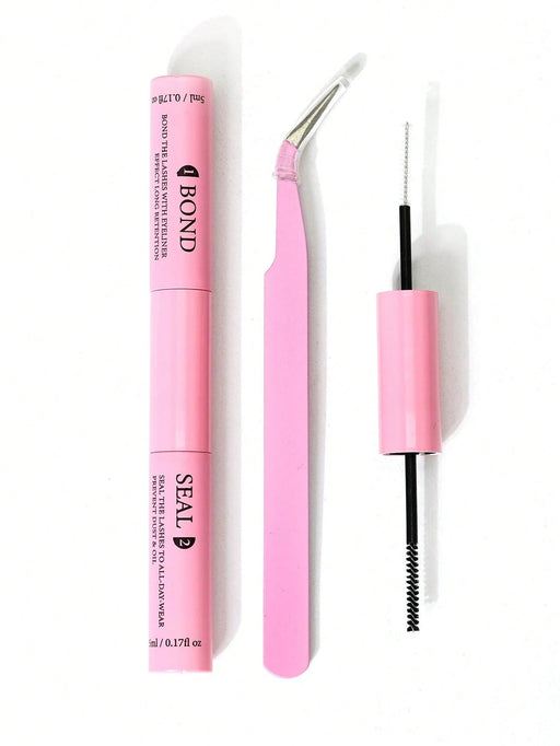 Shein Adhesivo y sellador para pestañas individuales de 10 ml. Juego de extensiones de pestañas moldeables y pinzas superfuertes - Quierox - Tienda Online