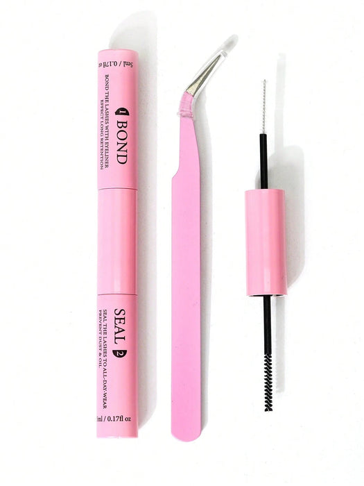 Shein Adhesivo y sellador para pestañas individuales de 10 ml. Juego de extensiones de pestañas moldeables y pinzas superfuertes - Quierox - Tienda Online