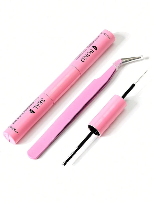 Shein Adhesivo y sellador para pestañas individuales de 10 ml. Juego de extensiones de pestañas moldeables y pinzas superfuertes - Quierox - Tienda Online