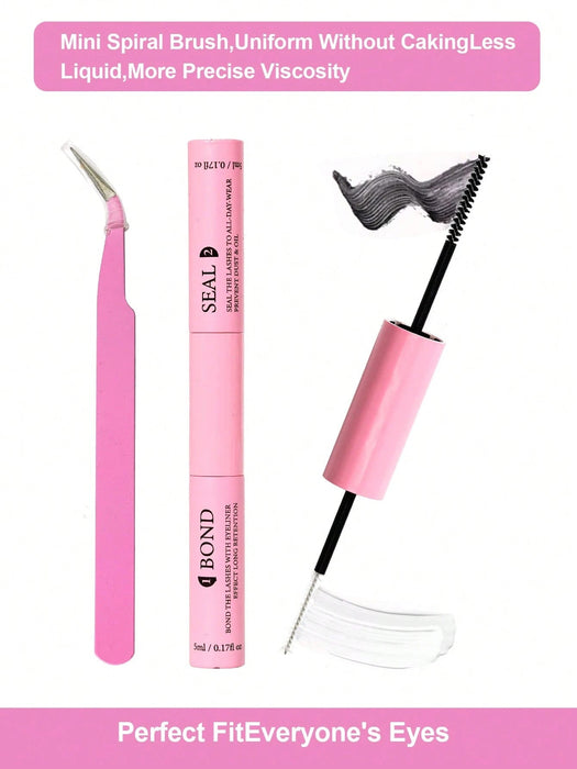 Shein Adhesivo y sellador para pestañas individuales de 10 ml. Juego de extensiones de pestañas moldeables y pinzas superfuertes - Quierox - Tienda Online