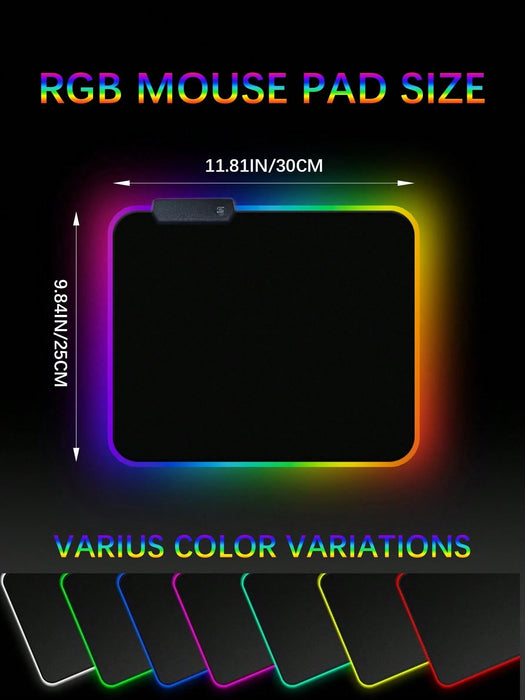 Shein Alfombrilla De Ratón Para Juegos Brillante Rgb De Tamaño Pequeño, 1 Unidad - Quierox - Tienda Online