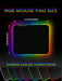Shein Alfombrilla De Ratón Para Juegos Brillante Rgb De Tamaño Pequeño, 1 Unidad - Quierox - Tienda Online