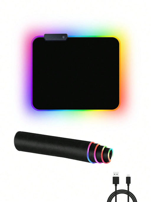 Shein Alfombrilla De Ratón Para Juegos Brillante Rgb De Tamaño Pequeño, 1 Unidad - Quierox - Tienda Online