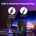 Shein Altavoz de escritorio RGB con sonido estéreo (alimentación USB / audio auxiliar de 3,5 mm) [E - 1065] - Quierox - Tienda Online
