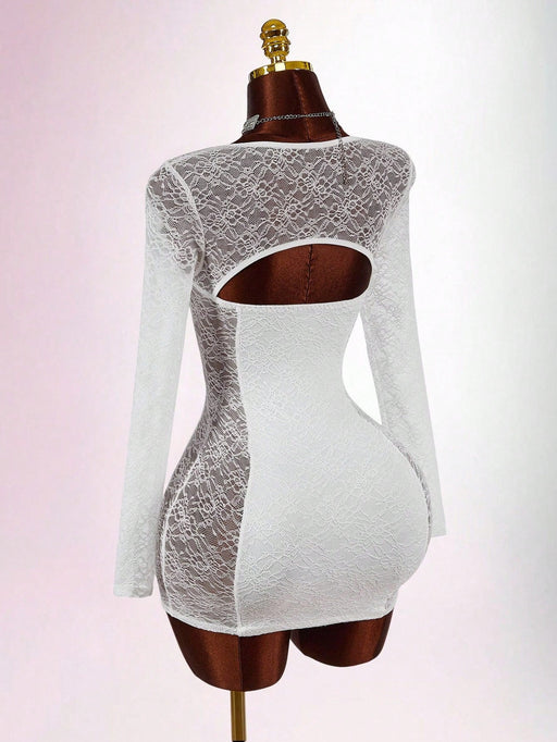 SHEIN Amplova Vestido mini ajustado y sexy con cuello de corazón - Quierox - Tienda Online