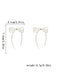 Shein Andkiss 1 par de pendientes con lazo, borla y perlas falsas, adecuados para mujeres - Quierox - Tienda Online
