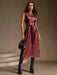 SHEIN Anewsta Vestido maxi de mujer de cuello redondo sin mangas de color - Quierox - Tienda Online