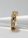 SHEIN Anillo de acero inoxidable con doble fila de circonitas cúbicas para hombre - Quierox - Tienda Online