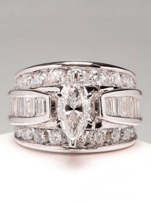Shein Anillo de circonita cúbica de moda para mujer para boda - Quierox - Tienda Online