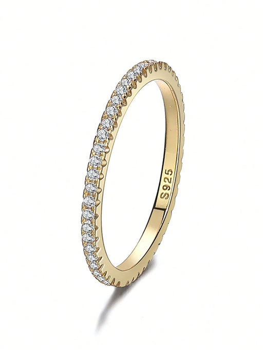 SHEIN Anillo De Compromiso De Boda De Joyería Nupcial De Plata - Quierox - Tienda Online