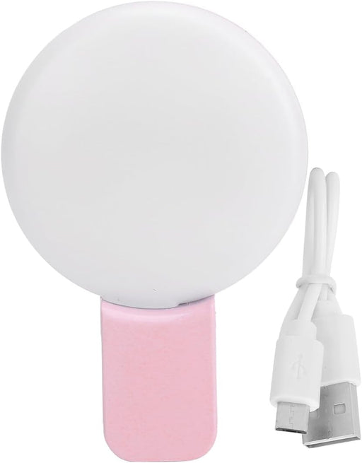 Shein Anillo de luz para selfie con clip en el teléfono, luz flash recargable USB - Quierox - Tienda Online