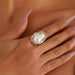 SHEIN Anillo de perlas barrocas para mujer - Quierox - Tienda Online