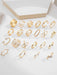 Shein Anillo decorativo con 22 piezas de corazón y perlas de imitación - Quierox - Tienda Online
