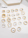 Shein Anillo decorativo con 22 piezas de corazón y perlas de imitación - Quierox - Tienda Online