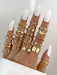 Shein Anillo decorativo con 22 piezas de corazón y perlas de imitación - Quierox - Tienda Online