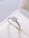SHEIN Anillo decorativo con circonita en forma de corazón ajustable - Quierox - Tienda Online