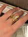 SHEIN Anillo geométrico asimétrico texturizado minimalista INS de moda - Quierox - Tienda Online