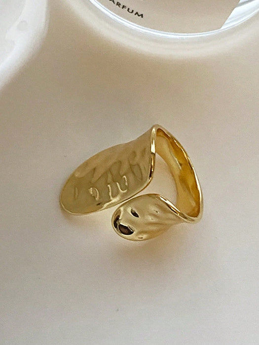 SHEIN Anillo geométrico asimétrico texturizado minimalista INS de moda - Quierox - Tienda Online