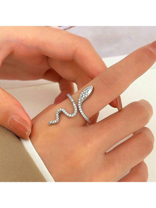 Shein Anillo Serpiente Enrollado De Moda Para Mujeres Con Diseño Minimalista Y Sentido De Unicidad Para El Dedo Índice - Quierox - Tienda Online