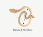 Shein Anillo Serpiente Enrollado De Moda Para Mujeres Con Diseño Minimalista Y Sentido De Unicidad Para El Dedo Índice - Quierox - Tienda Online
