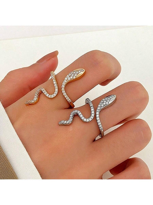 Shein Anillo Serpiente Enrollado De Moda Para Mujeres Con Diseño Minimalista Y Sentido De Unicidad Para El Dedo Índice - Quierox - Tienda Online