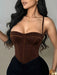SHEIN Apperloth Top corset con boning estilo Y2K sexy para mujer - Quierox - Tienda Online