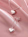 SHEIN Aretes de gota en forma de corazón, regalos de joyas - Quierox - Tienda Online