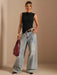 SHEIN BAE Blusa casual de mujer de unicolor, sin mangas y con pliegues - Quierox - Tienda Online