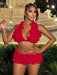 SHEIN BamGleam 2 piezas Vestido mini elegante, romántico y sexy de encaje - Quierox - Tienda Online