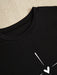 Shein BamGleam Camiseta casual de manga corta ajustada para mujer con estampado de corazón - Quierox - Tienda Online