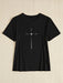 Shein BamGleam Camiseta casual de manga corta ajustada para mujer con estampado de corazón - Quierox - Tienda Online