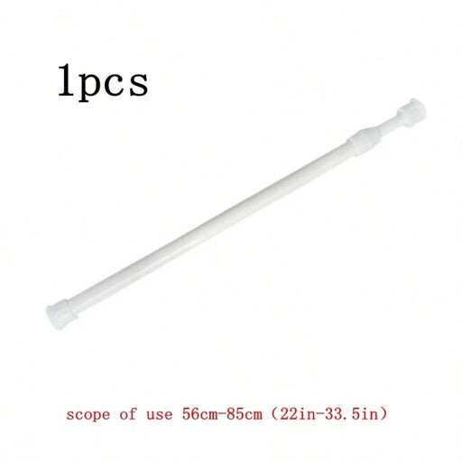 Shein Barra de cortina ajustable de hierro minimalista, extensible, blanca, sin taladros, 1 unidad - Quierox - Tienda Online