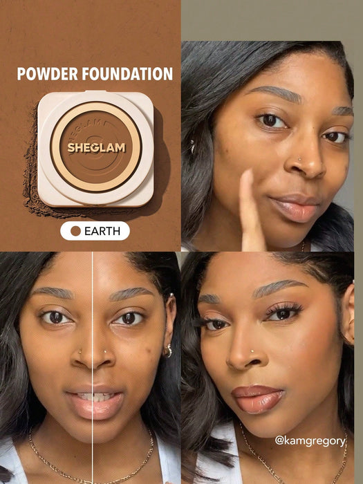 SHEIN Base de maquillaje en polvo SHEGLAM Skin - Focus de alta cobertura - Quierox - Tienda Online