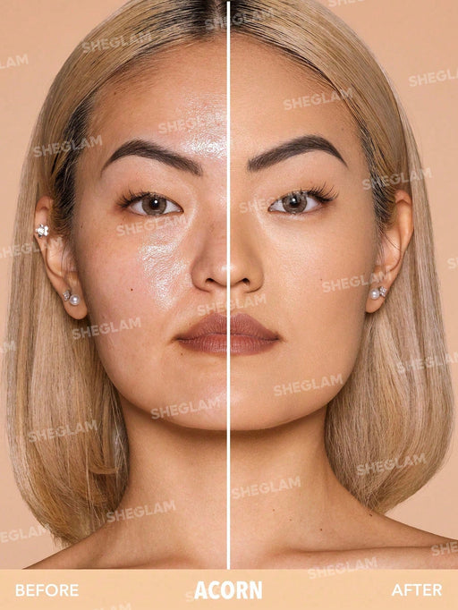 SHEIN Base de maquillaje en polvo SHEGLAM Skin - Focus de alta cobertura - Quierox - Tienda Online