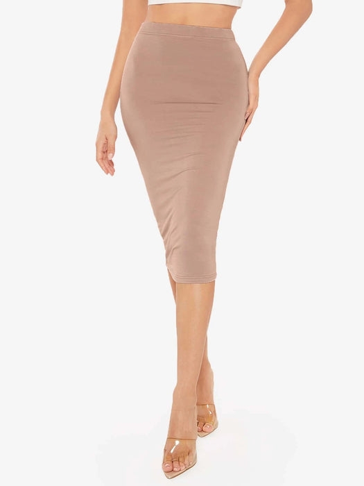 SHEIN BASICS Falda tubo de cintura alta - Quierox - Tienda Online