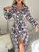Shein Bata de baño de franela con estampado de corazón, otoño/invierno - Quierox - Tienda Online