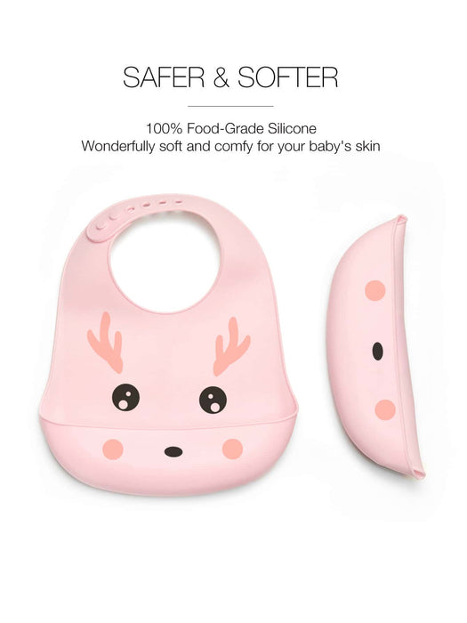 SHEIN Bebé 1 pieza Babero con patrón de ciervo - Quierox - Tienda Online