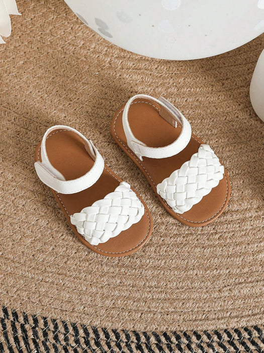 Shein Bebé niñas Sandalias con correa en el tobillo con diseño trenzado - Quierox - Tienda Online