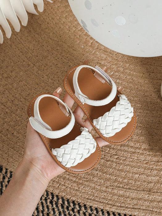 Shein Bebé niñas Sandalias con correa en el tobillo con diseño trenzado - Quierox - Tienda Online