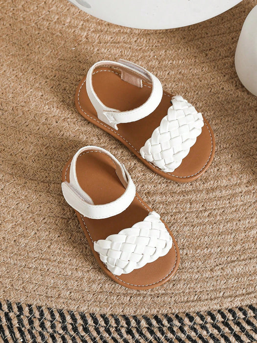 Shein Bebé niñas Sandalias con correa en el tobillo con diseño trenzado - Quierox - Tienda Online