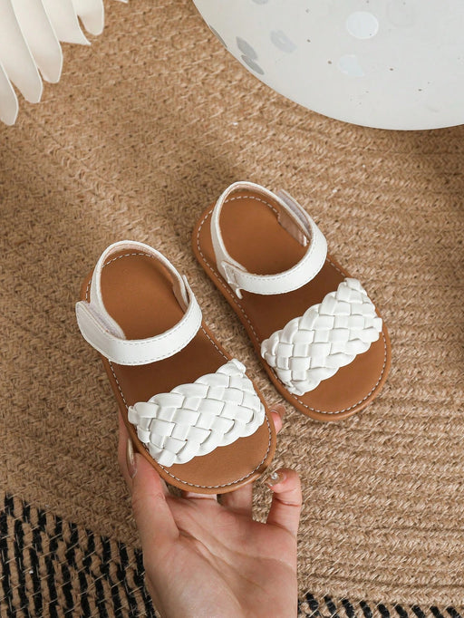 Shein Bebé niñas Sandalias con correa en el tobillo con diseño trenzado - Quierox - Tienda Online