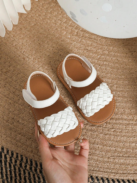 Shein Bebé niñas Sandalias con correa en el tobillo con diseño trenzado - Quierox - Tienda Online