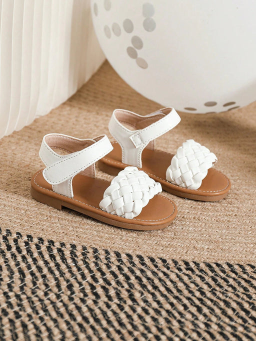 Shein Bebé niñas Sandalias con correa en el tobillo con diseño trenzado - Quierox - Tienda Online
