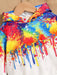 SHEIN Bebé niño Sudadera con capucha con estampado de tinta Splash - Quierox - Tienda Online