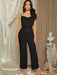 SHEIN Belle Mono elegante con tirantes de lentejuelas y cuello drapeado - Quierox - Tienda Online