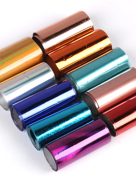 SHEIN BELLEZA COMPLETA 10 piezas de láminas de transferencia para uñas, adornos para uñas - Quierox - Tienda Online