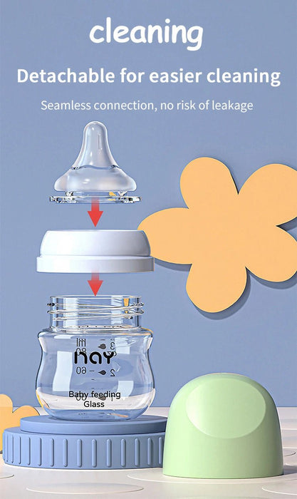 Shein Biberon o botella de vidrio para recién nacidos de 80 ml, verde - Quierox - Tienda Online