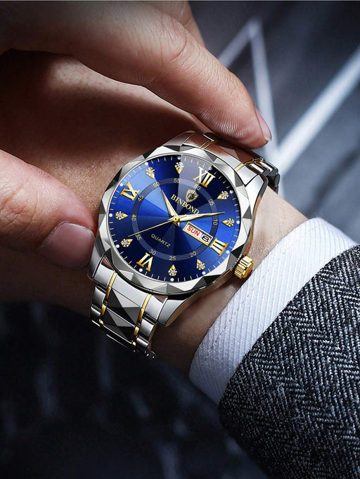 Shein BINBOND Reloj de lujo para hombre - Quierox - Tienda Online